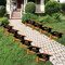 Big Dot of Happiness Orange Graduation Lawn Decorations - 10 Piece